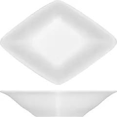 Салатник для комплимента «Рафинез» фарфор 60мл ,L=103,B=78мм слон.кость