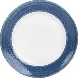 Тарелка «Революшн Эдж Блюстоун» фарфор D=270,H=25мм синий,белый