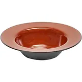 Тарелка глубокая «Террес де Ревес» керамика D=213,H=50мм коричнев.,голуб.