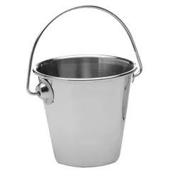 Ведро для картофеля фри «Ведро» набор[4шт] сталь нерж. 150мл D=70,H=65мм металлич.
