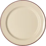 Тарелка «Кларет» фарфор D=195,H=18мм бежев.,бордо