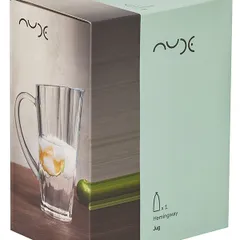 Кувшин хр.стекло 1л D=13,7,H=20,9см прозр., изображение 4