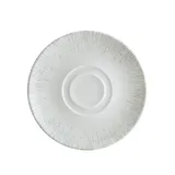 Тарелка «Ирис» подстановочная фарфор D=19см белый,серый