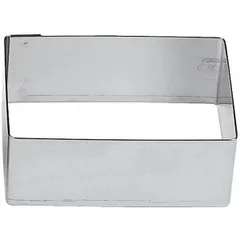 Форма кондитерская «Прямоугольник»[6шт] сталь ,H=3,L=6,B=5см металлич.