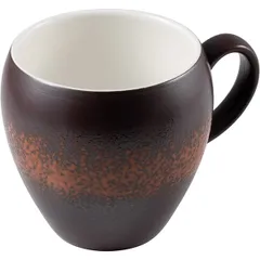 Mug “Estia” porcelain 450ml ,H=10,L=13.5,B=10.5cm brown,white