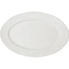 Блюдо «Моцарт» овальное фарфор ,L=36,B=24см белый