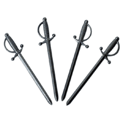 Шпажки для канапе[300шт] пластик ,H=25,L=160/70,B=95мм серебрист.