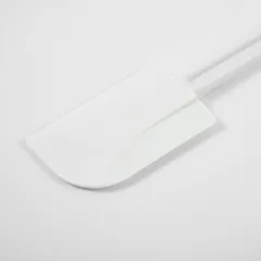 Лопатка жаропрочная силикон,пластик ,L=335/117,B=70мм белый, изображение 3