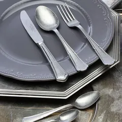 Ложка кофейная «Шарм» состаренная сталь нерж. ,L=115/35,B=22мм металлич., изображение 2