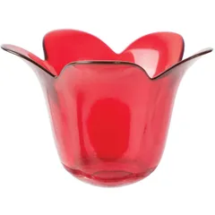 Candlestick “Red” glass D=14.5,H=10.1,B=14cm red