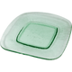 Блюдо сервировочное «Грин» стекло ,L=21,B=21см зелен.