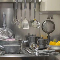 Сковорода «Майфос» алюмин. D=240,H=47мм серый, изображение 3