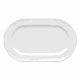 Блюдо «Меркури» овальное фарфор ,L=23см белый