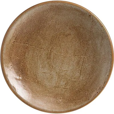 Тарелка «Анфора Алма» мелкая фарфор D=19см коричнев.