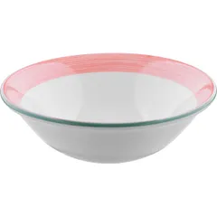 Salad bowl “Rio Pink”  porcelain  0.515 l  D=16.5 cm  white, pink.