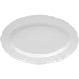 Блюдо сервировочное «Бернадотт» овальное фарфор ,H=4,L=39,B=24см белый
