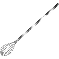 Whisk long handle  stainless steel , L=100, B=1.8 cm  metal.