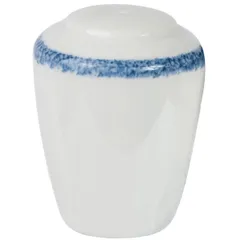 Salt shaker “Blue Dapple”  porcelain  D=60/40, H=75mm  white, blue