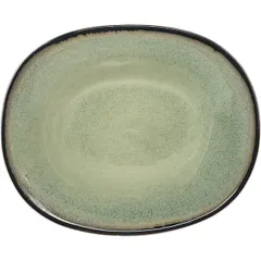 Deep plate “Fez” ceramics ,H=45,L=219,B=173mm green.