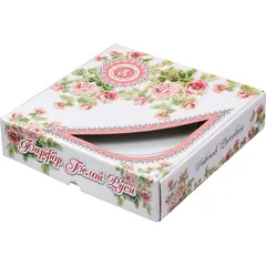 Этажерка «Надежда» 2 яруса фарфор D=24/20,H=22,5см белый,серебрян., изображение 2