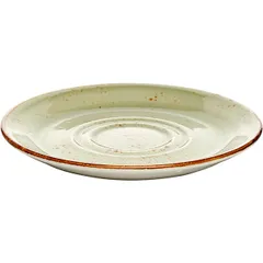 Блюдце «Крафт Грин» фарфор D=110/40,H=13мм зелен., изображение 3