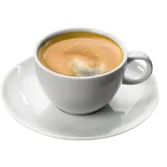 Кофейная пара «Онда» фарфор 75мл D=12,H=5см белый