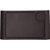 Блюдо для подачи «Базальт» керамика D=68,L=330,B=200мм черный,матовый