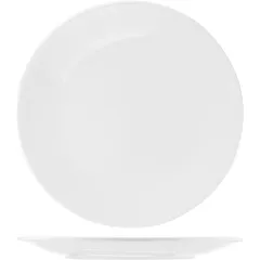 Plate “Monaco” small  porcelain  D=230, H=23mm  white