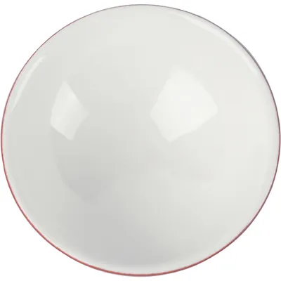 Салатник «Фиренза ред» фарфор 60мл D=100,H=45мм красный,белый, изображение 2