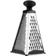 Терка 4-х сторонняя сталь нерж.,пластик ,H=25,L=12,B=12см металлич.,черный, изображение 3