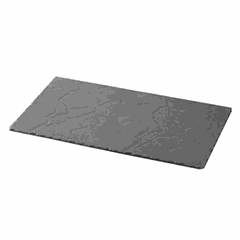 Блюдо для подачи «Базальт» керамика ,H=35,L=400,B=250мм черный