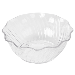 Salad bowl plastic 384ml clear.