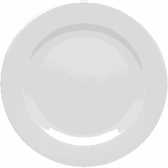 Тарелка «Это Рома» мелкая фарфор D=265,H=20мм белый