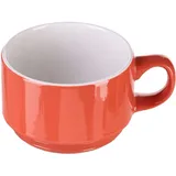 Чашка чайная «Карнавал» фарфор 225мл D=8,H=6,L=11см кораллов.