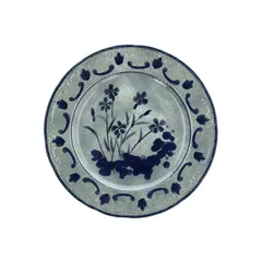 Тарелка десертная «В.Виена Флауэрс» фарфор D=28см серый