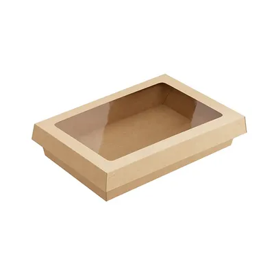 Контейнер бумажный OneClick картон ,H=4,L=15,B=20см св.корич., Длина (мм): 150, изображение 2