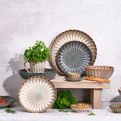 Соусник «Астера» керамика D=75,H=34мм бежев.,перламутр., изображение 3