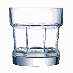 Old fashion "Tribeca" glass 350ml D=93,H=95mm clear.