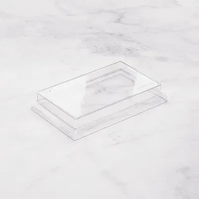 Крышка для бумажного контейнера OneClick 800 мл пластик ,H=2,L=12,B=20см прозр.