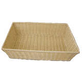 Корзина для хлеба плетеная с крышкой полиротанг ,H=17,L=53,B=32,5см бежев.