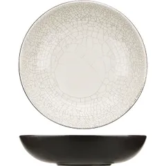 Deep plate “Day and Night” ceramics 0.6l D=21,H=5cm white,black