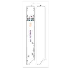 Bar line “Beatly Gin” 0.5, 0.7 l  plastic , L=28, B=2cm  white