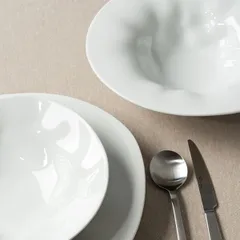 Тарелка для пасты «Фламенко» фарфор 0,5л D=27см белый, изображение 2