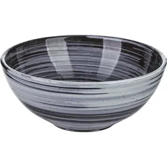 Salad bowl “Marengo” ceramics 1l D=180,H=75mm gray,black