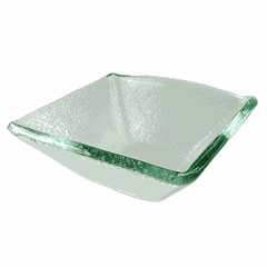 Sauce boat square glass 108ml ,H=4,L=9,B=9cm clear.