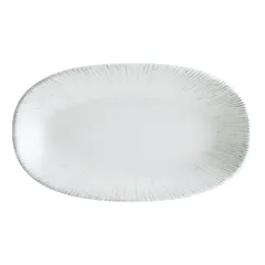 Блюдо сервировочное «Ирис» овальное фарфор ,L=29,B=17см белый,серый