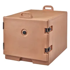 Thermal container with front loading for gastronorm containers 1/1  polyethylene , H=57, L=74.5, B=55 cm  beige.