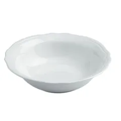 Salad bowl “Line” porcelain D=25,H=7cm white