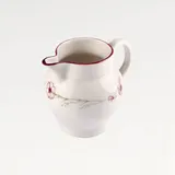 Кувшин «Космея утро» керамика 1,2л D=15,H=10см белый,красный