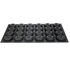 Freezing and baking mold with 24 donut cavities(D=7.5H=3.5cm)  silicone ,L=60,B=40cm